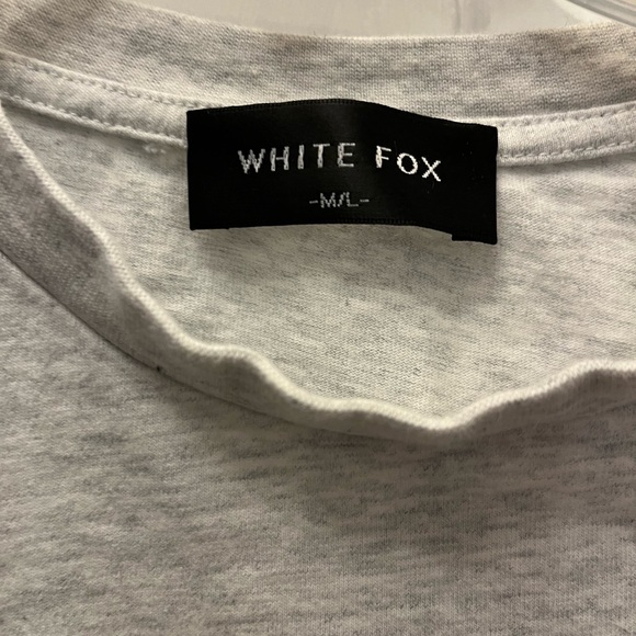 White Fox Boutique Light Gray Men's Tee - Picture 3 of 6
